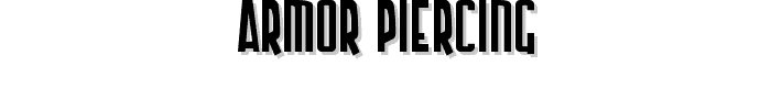 Armor Piercing font